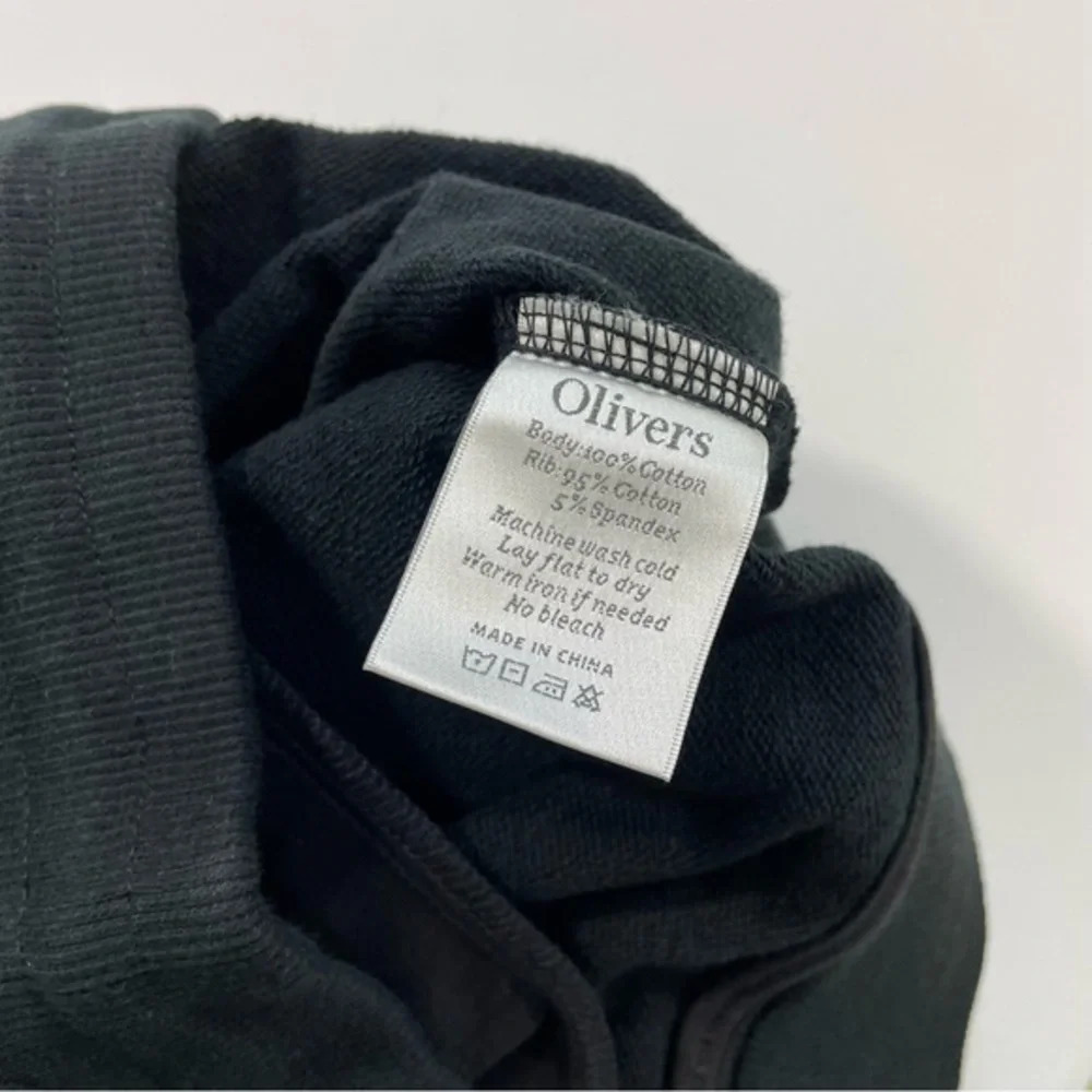 NWOT Oliver’s Apparel Classic Sweatpants Joggers Black - Picture 4 of 8